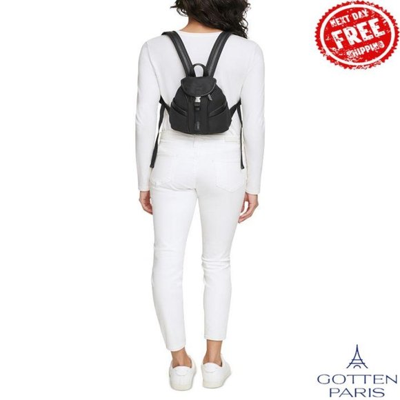 Calvin Klein Shay Nylon Front Buckle Zip Around Mini Backpack Cocoa Women\'s Bag main image 6